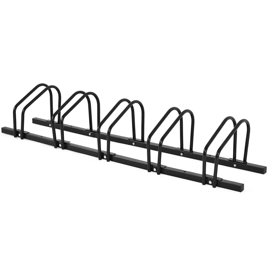 COSTWAY Fahrradständer Standparker Bodenständer Aufstellständer mit 4/5/6 Fahrrad Stellplätze, Mehrf