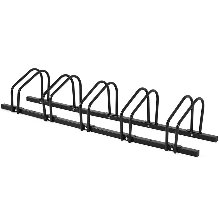 COSTWAY Fahrradständer Standparker Bodenständer Aufstellständer mit 4/5/6 Fahrrad Stellplätze, Mehrf