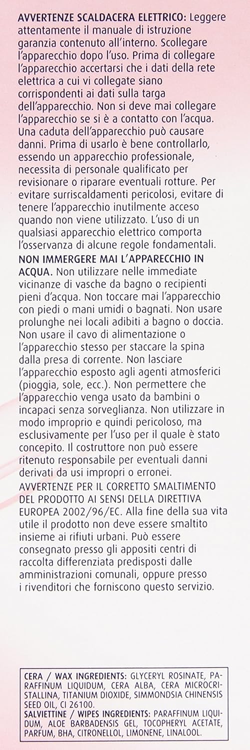Depilzero Kit Scaldacera + Ricarica + Strisce Depilatorie + Salviettine