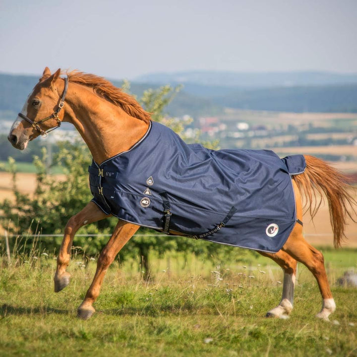 HorSeven Regendecke 50g - Marine/Navy, Grösse:145, 145