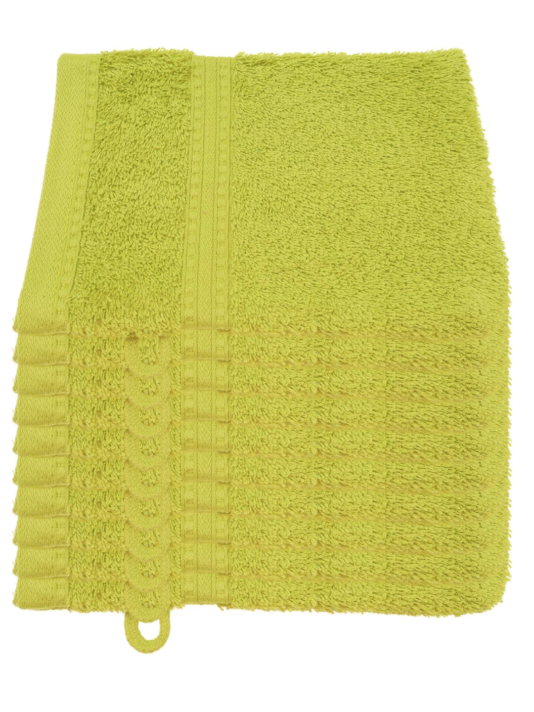Julie Julsen Bio Waschhandschuh-Set 10 STK. 15x21 Limette 100% Baumwolle Frotte 550g/m² Limette 15 x