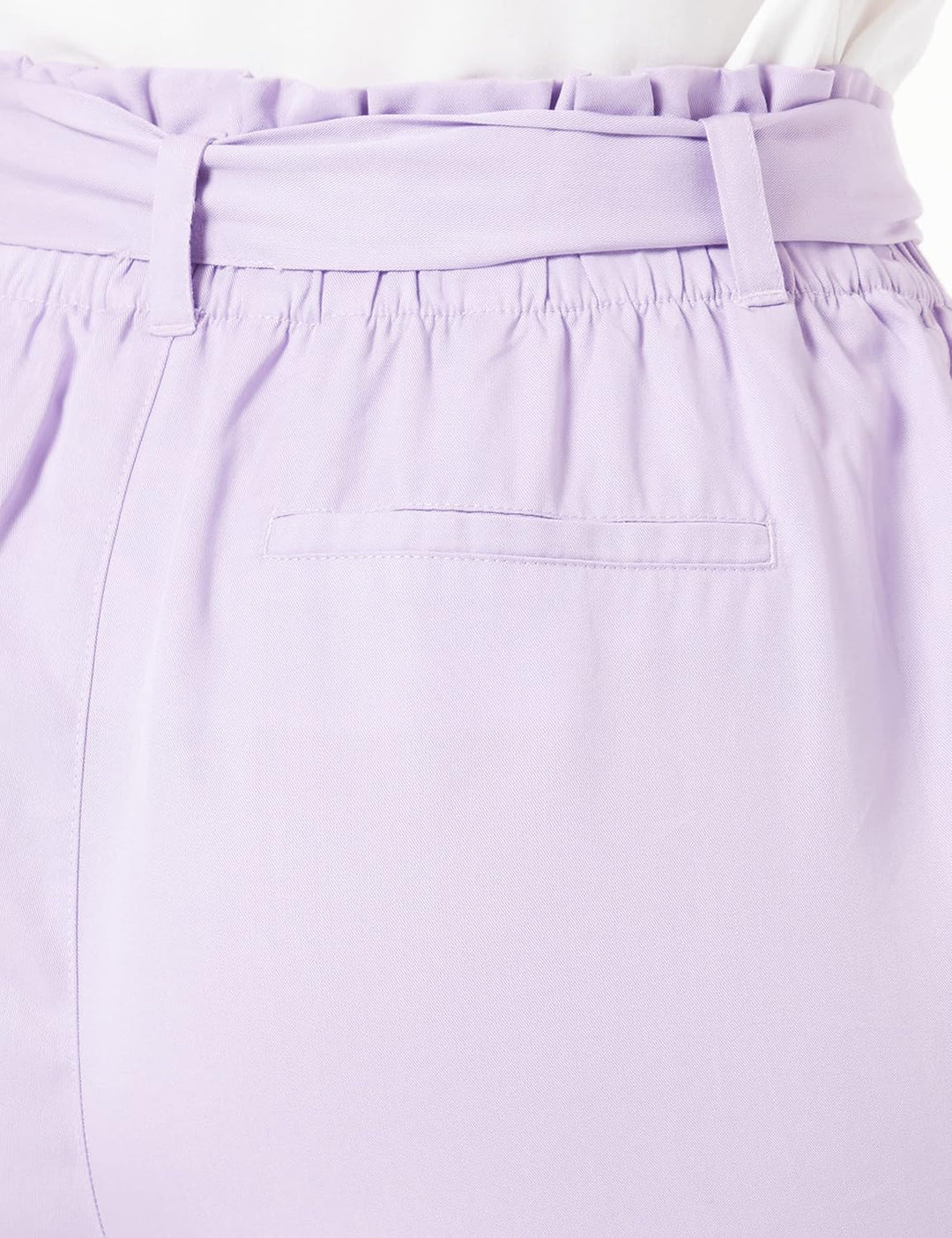 TOM TAILOR Denim Damen Relaxed Tapered Hose mit Bindegürtel L 31042 - Lilac Vibe, L 31042 - Lilac Vi
