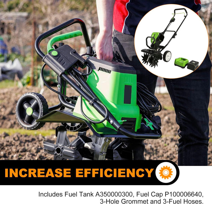 A350000300 Fuel Gas Tank Kit for Echo Fits Mantis with 2-Cycle Engines with 3-Hole Grommet and 3-Fue