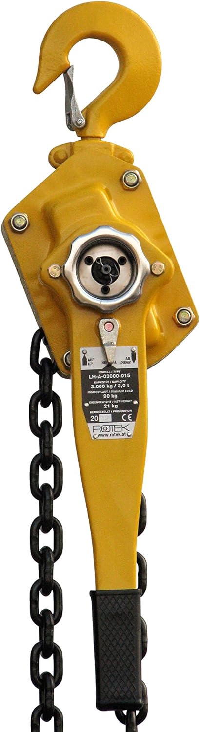 Rotek Hebelratschenzug 3.000kg Kapazität, 1,5m Kettenlänge, LH-A-3000-1.5 3000kg / 1,5m, 3000kg / 1,