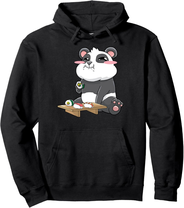 Panda Sushi Kawaii Pullover Hoodie