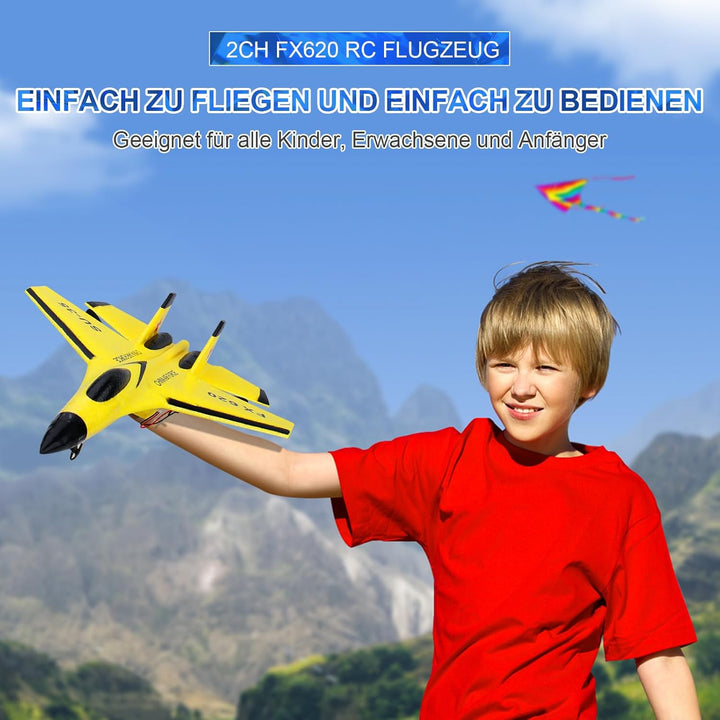 2.4GHz RC Flugzeug 2CH Ferngesteuerter SU35 Kämpfer RC Flugzeug RTF für Anfänger, Kinder und Erwachs