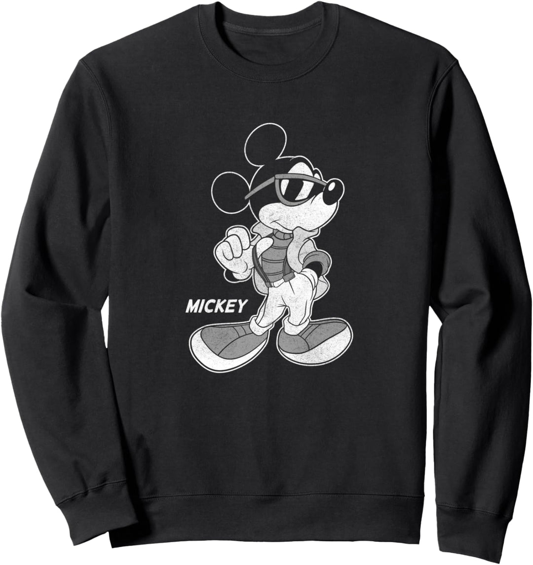 Disney Mickey Mouse Cool Guy Distressed Portrait Sweatshirt