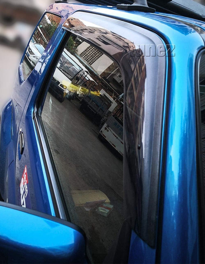 TUNEZ® Fenstertür Visier Wetterschutz Wetterschutz Kompatibel mit Suzuki Jimny SN Jahr 1998-2018 Ins