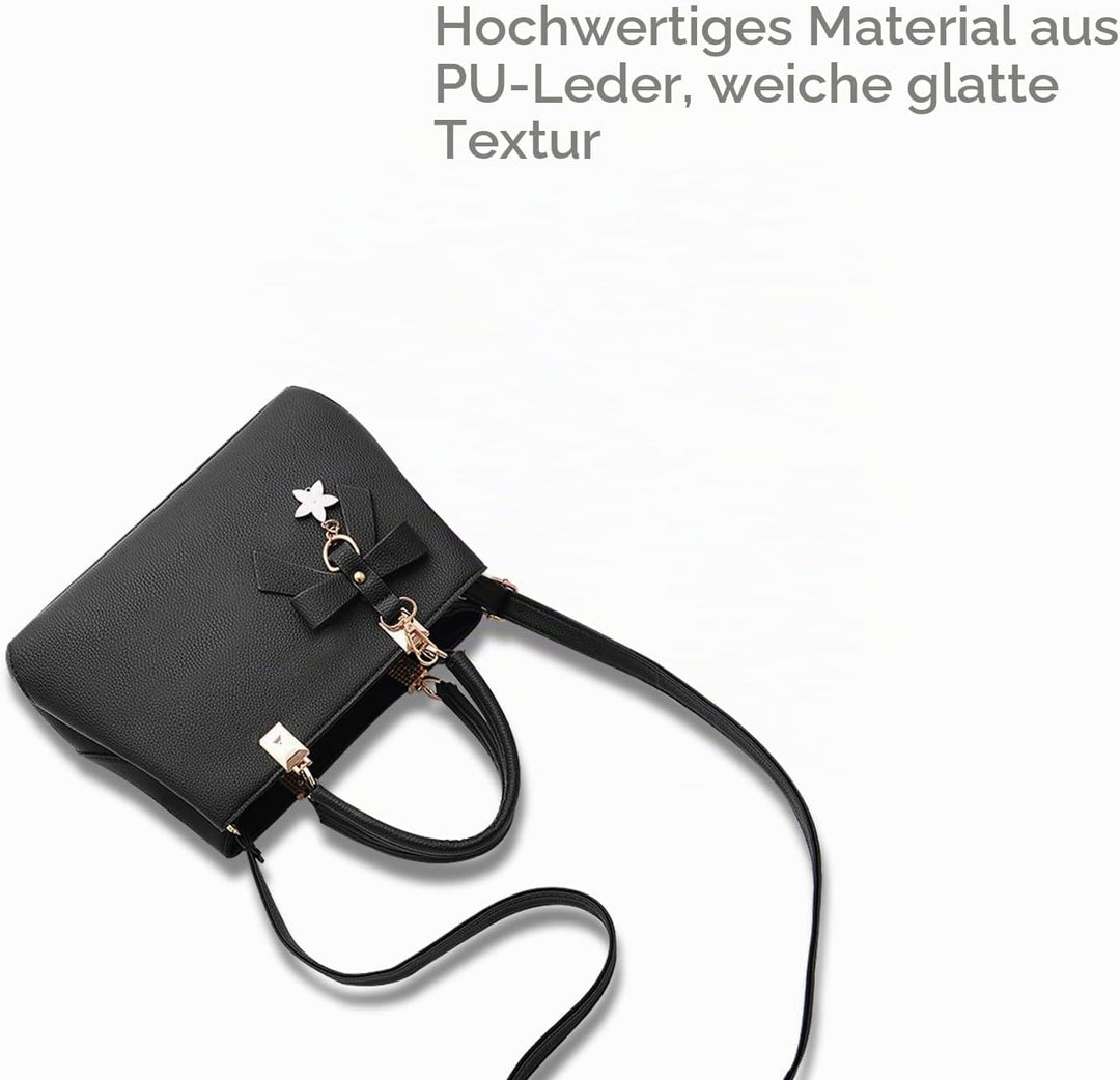 NICOLE &amp; DORIS Damen Handtaschen Designer Tasche Elegante Frauen Umhängetasche PU Leather Shopper He