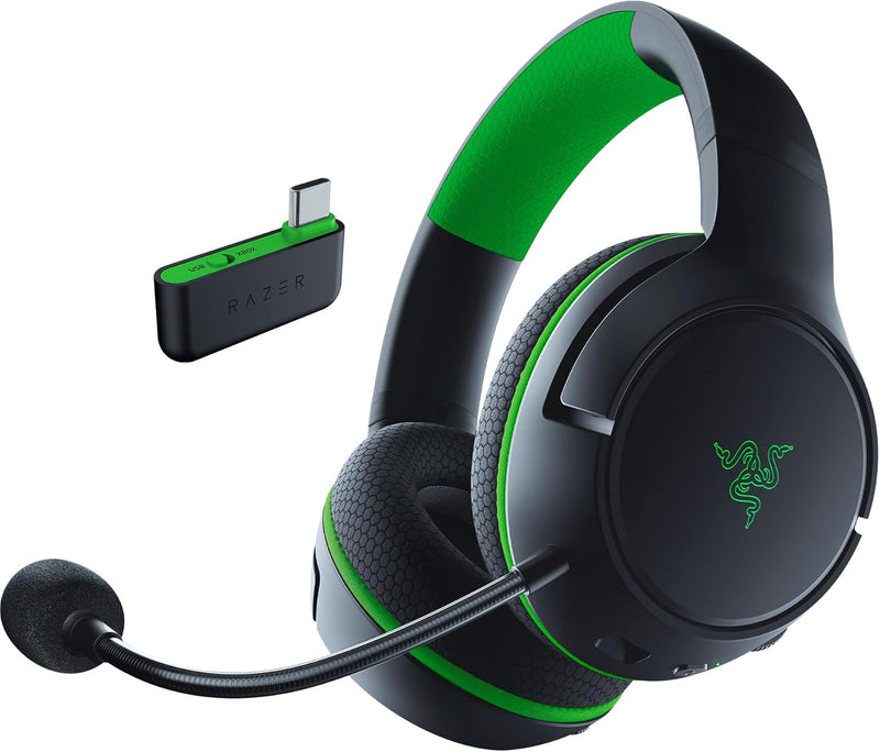 Razer Kaira HyperSpeed - Kabelloses Multiplattform-Gaming-Headset für Xbox (HyperSpeed Wireless, Tri