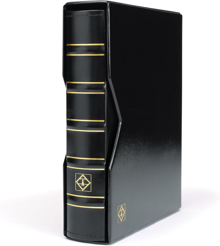 Leuchtturm 313506 Münzalbum Optima Classic - 10 Münzhüllen für Ø 42, 27, 20, 34mm, 2 Deckblätter, Sc