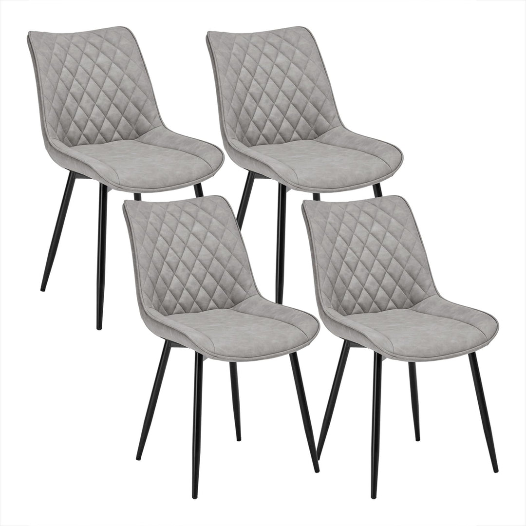 WOLTU 4 x Esszimmerstühle 4er Set Esszimmerstuhl Küchenstuhl Polsterstuhl Design Stuhl mit Rückenleh