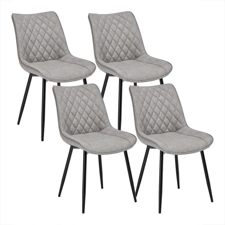 WOLTU 4 x Esszimmerstühle 4er Set Esszimmerstuhl Küchenstuhl Polsterstuhl Design Stuhl mit Rückenleh