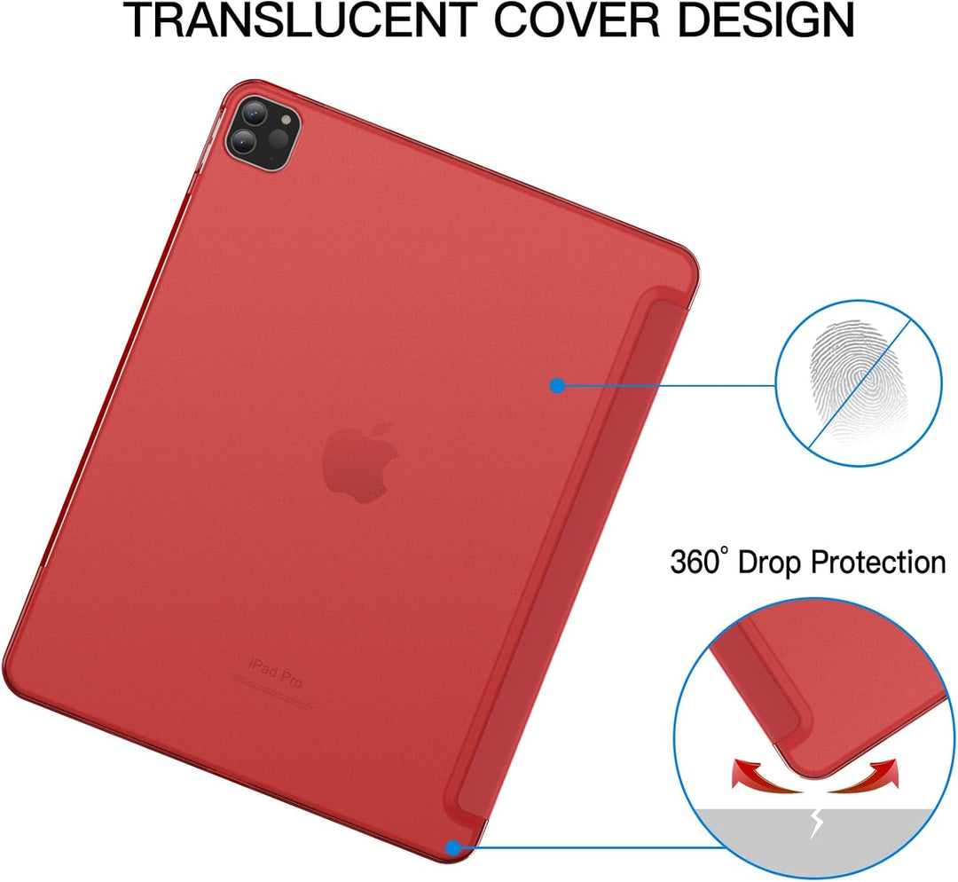 JETech Hülle für iPad Pro 12,9 Zoll (6./5. Generation, Modell 2022/2021), Unterstützung Pencil Aufla