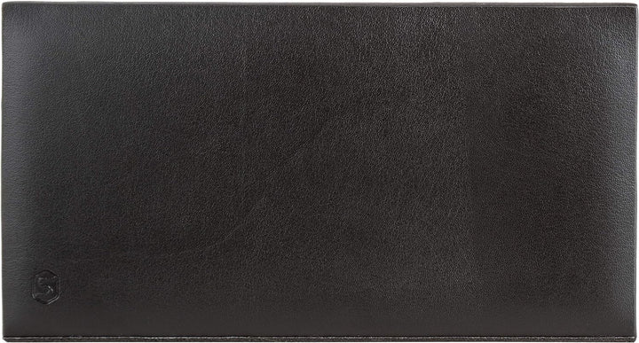 Sebastian Sturm Briefständer LUKE | Echtes Holz und Leder in Schwarz | Briefablage Briefkorb Schwarz