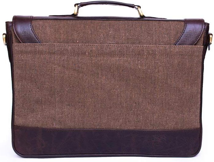 Julké Business-Tasche ´Classic Messenger Bag´ aus hochwertigem Rinderleder und Segeltuch