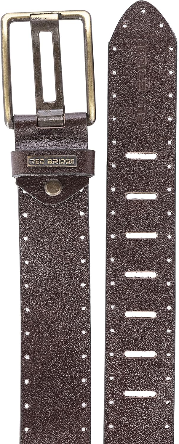Redbridge Herren Gürtel Echt Leder Leather Belt Ledergürtel 85 Braun, 85 Braun