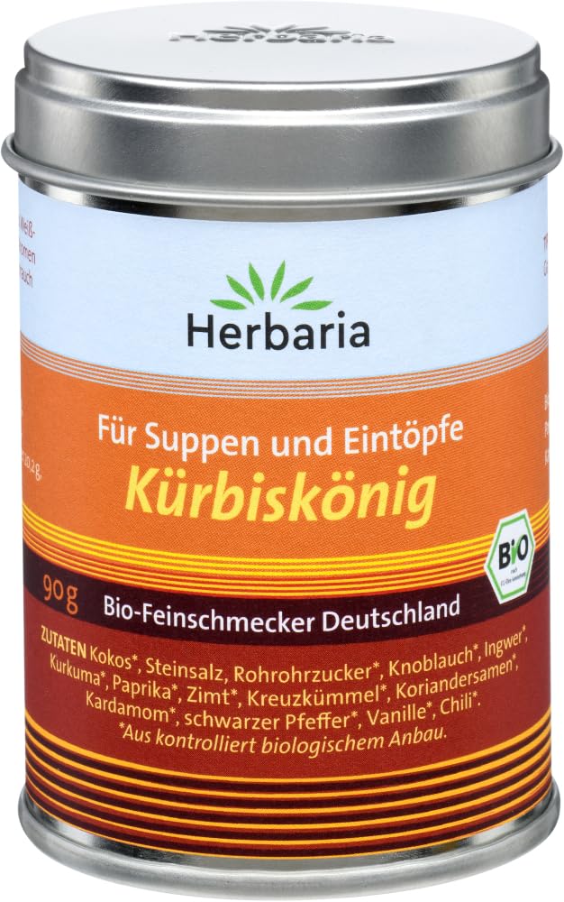 Herbaria Kürbiskönig bio M-Dose (6 x 90 gr) 90 g (6er Pack), 90 g (6er Pack)