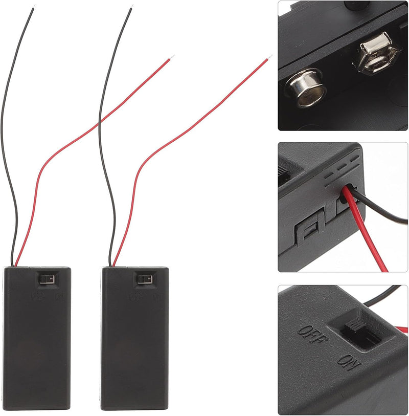 Veemoon 10St Batteriegehäuse 9v batteriefach mit Timer quadratischer Ständer bot batteriekasten Batt