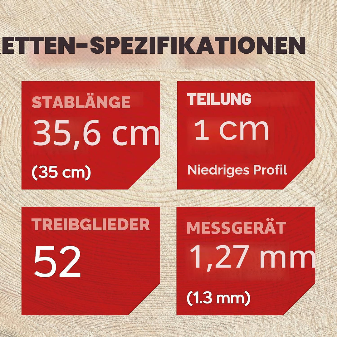 Oregon AdvanceCut 91PX Sägekette passend für 35 cm Husqvarna, B1, CMI, DOLMAR, Einhell, Hitachi, Hur