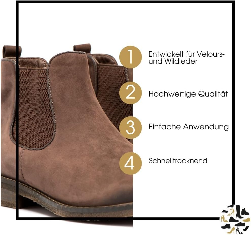 Shoe Clinic Suede & Nubuck Care | Cleaning Spray, Waterproof Protector Spray & Suede Brush Cleaner K