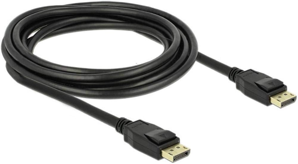 DeLock Kabel DisplayPort 1.2 Stecker > DisplayPort Stecker 3 m schwarz 4K