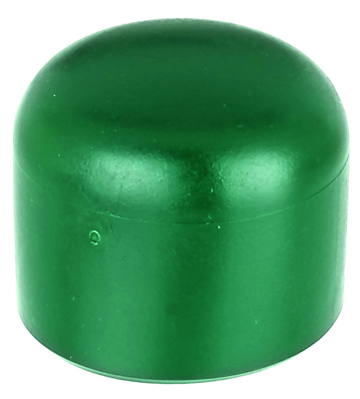 Alberts 855239 Pfostenkappe für runde Metallpfosten | Kunststoff, grün | für Pfosten-Ø 34 mm | 20er
