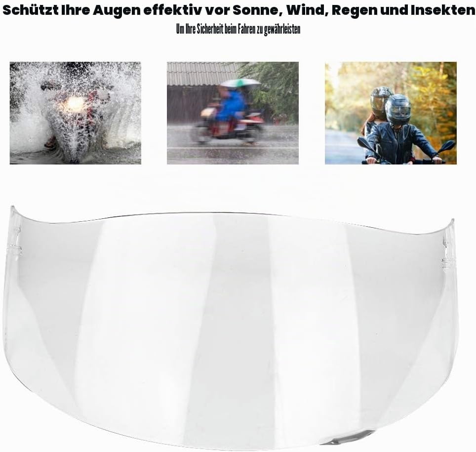 1 * Helmlinsenvisier,Helmlinsenvisier, Motorrad Windschutz Helmlinsenvisier Vollgesichtsanpassung fü