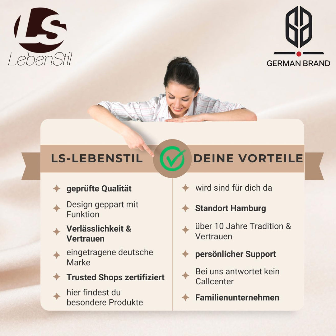 LS-LebenStil Tretmülleimer Papierkorb 3L Matt Grün Rund mit Softclose Holz Deckel Treteimer Fusspeda