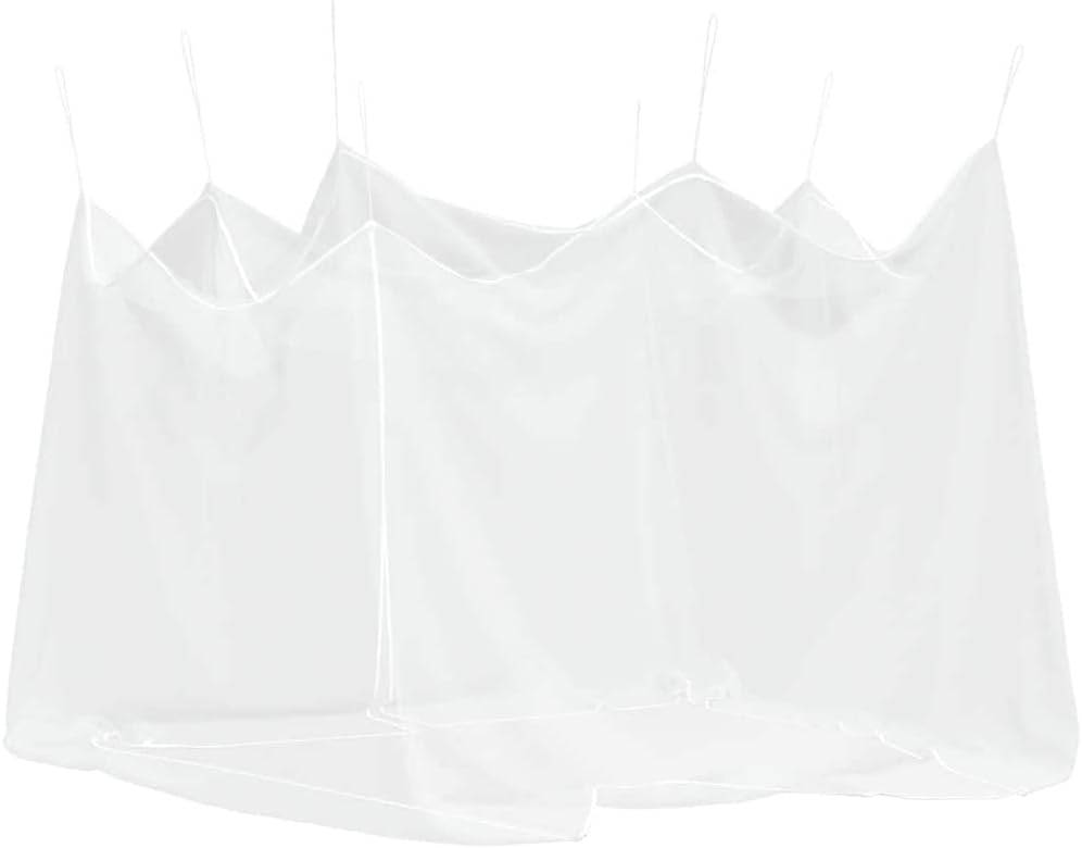 vidaXL Moskitonetz für den Aussenbereich 220 Maschen Weiss 300x300x250 cm, Moskito Netz, faltbares M