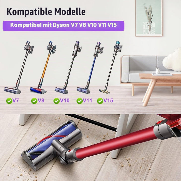 Bürste kompatibel für Dyson V7 V8 V10 V11 V15 Staubsauger Animal Absolute Modelle, Zubehör für Ersat
