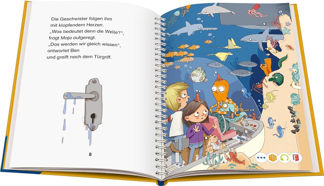 tiptoi Ravensburger Buch für Lese Anfänger - Lese Lausch Abenteuer - Tiefsee + Kinder Wimmel Weltkar