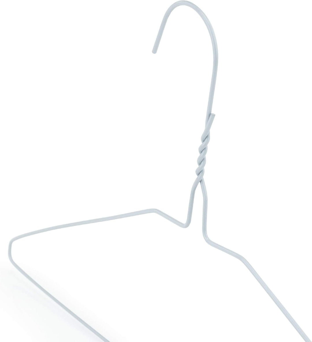 Hangerworld - Drahtkleiderbügel, Drahtstärke 2,3mm, 100 Stück - Weiss -41cm