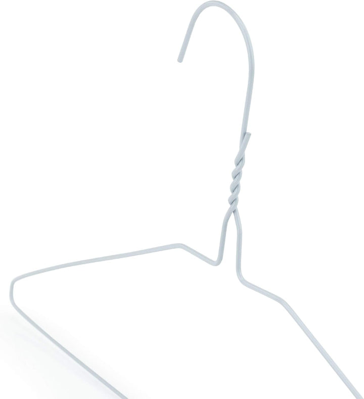 Hangerworld - Drahtkleiderbügel, Drahtstärke 2,3mm, 100 Stück - Weiss -41cm