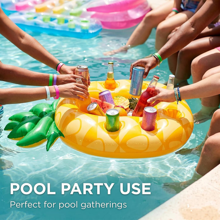 GETRICH Getränkehalter Pool, Pool Getränkehalter Aufblasbare für Party Pool Strand Mottoparty, Flasc