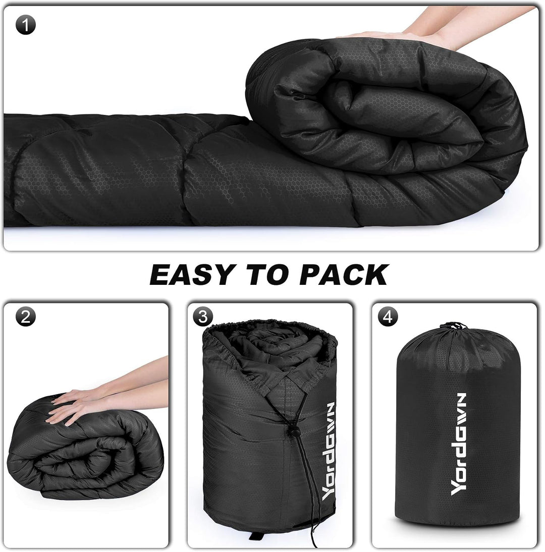 Schlafsack Outdoor Camping für Erwachsene Kinder, Schlafsäcke Sommer Winter 3-4 Jahreszeiten, Decken