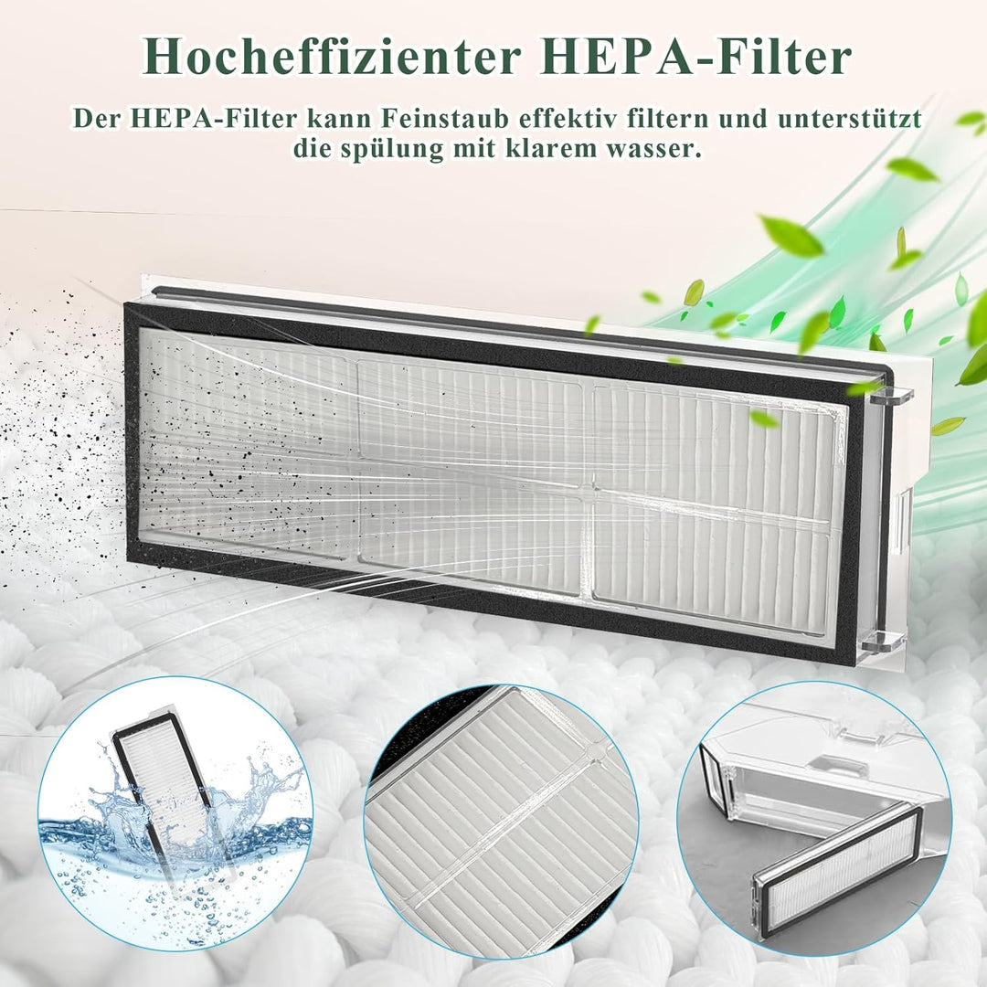 Zubehör Ersatzteil für Roborock Qrevo Curve/für Roborock Qrevo Edge Staubsauger, 1 Paar Hauptbürste,