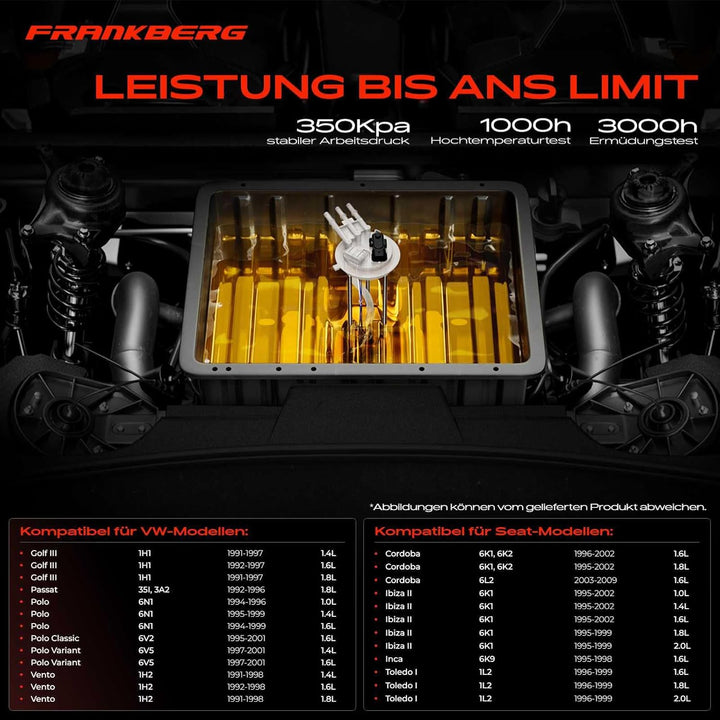 Kraftstoffpumpe Benzinpumpe für Golf 3 P-a-s-s-a-t Polo V-e-n-t-o Cordoba Ibiza 2 1991-2002 Benzin 1