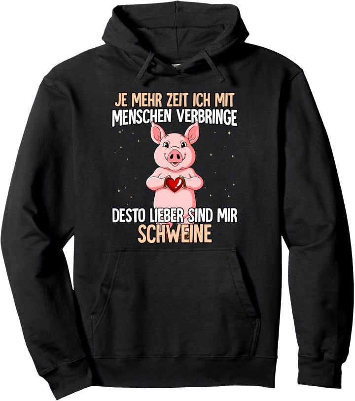Schweinchen Pullover Hoodie