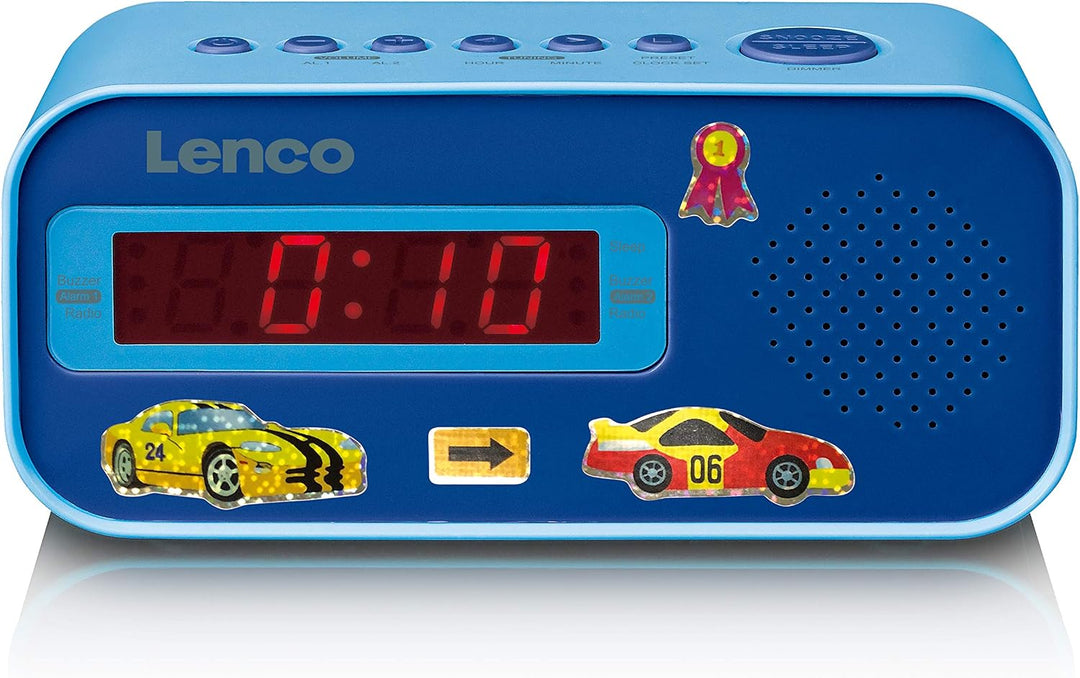 Lenco Kinderwecker Cr-205 - Zwei Stunden Aufwachen - Ukw-PLL-Radio - Schlummerfunktion - Dimmer - Au