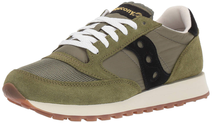 Saucony Jazz Original Vintage Herren Sportschuhe 40.5 EU Olive Black, 40.5 EU Olive Black