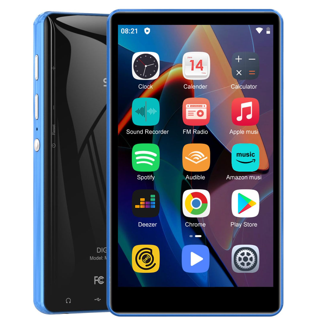 80GB MP3 Player with Bluetooth and WiFi, SWOFY 4.0 Inch Touchscreen MP3 MP4 Player, Portable Stereo,