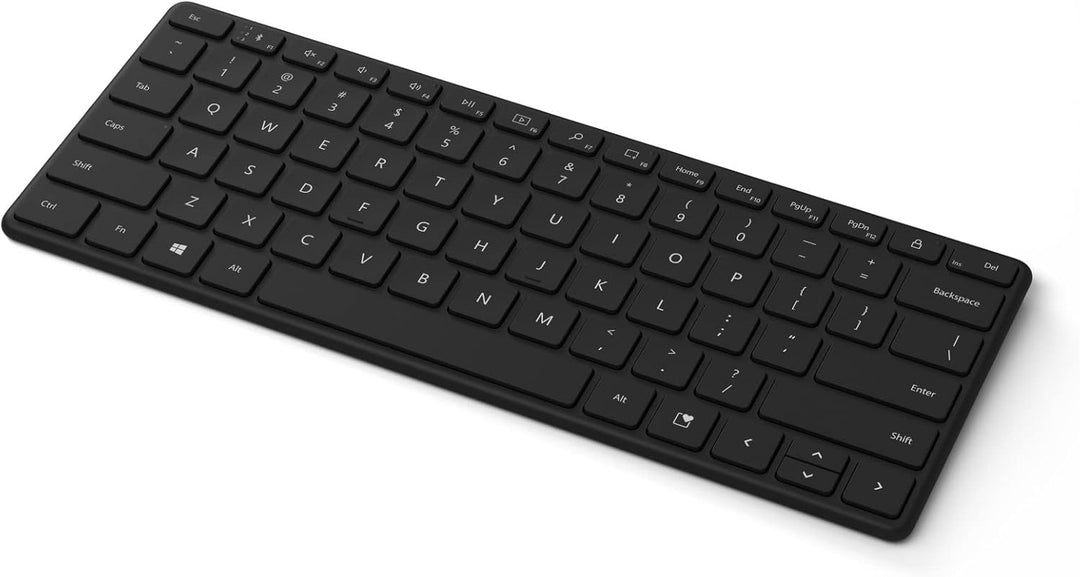 Microsoft , Bluetooth, Designer Compact Keyboard (deutsches QWERTZ Tastaturlayout, Schwarz, kabellos