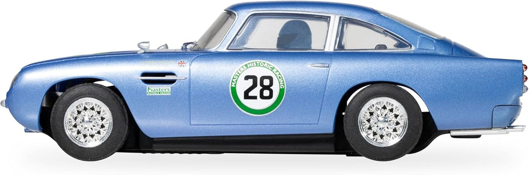Scalextric C4599 Aston Martin DB5 – Blau-Gelb – Historisches GT-Renn-Slotcar, Aston Martin DB5