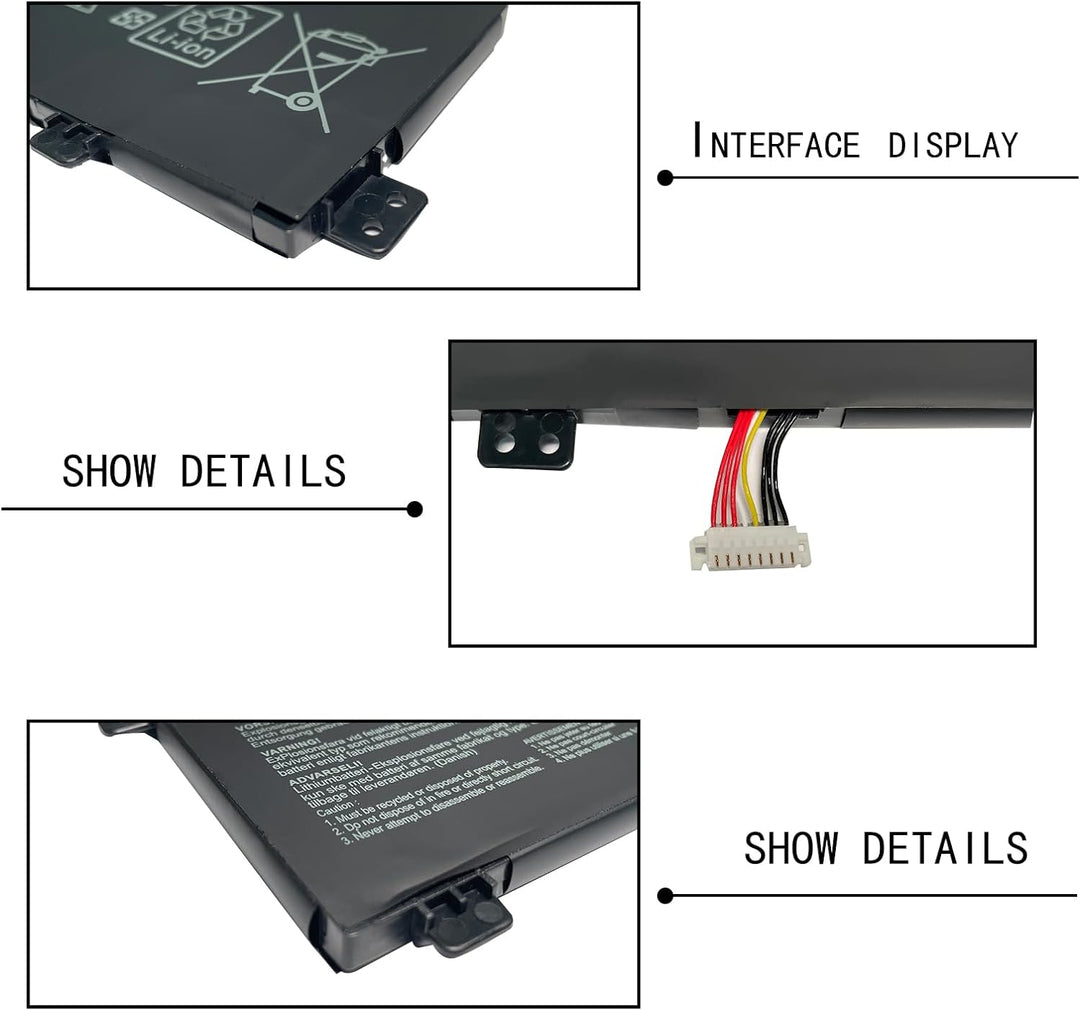 HUBEI B31N1534 0B200-02030000 Laptop Batterie Ersatz für Asus Zenbook UX510 UX510UW UX510UW-1A UX510