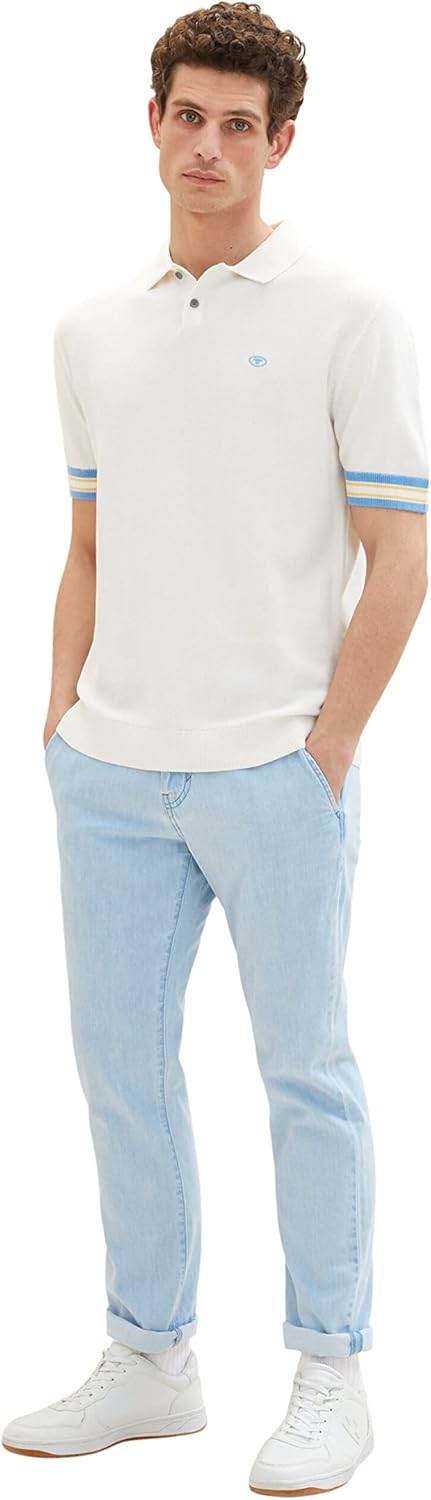 TOM TAILOR Herren Josh Regular Slim Jeans 34W / 34L 10112 - Clean Light Stone Blue Denim, 34W / 34L