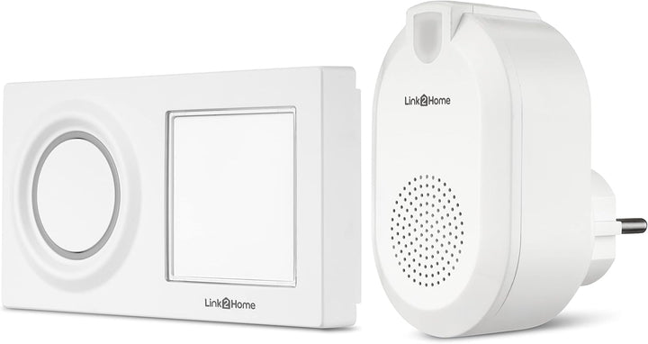 REV 0088277012 Link2Home, WLAN Funk-Gong mit Taster,App Steuerg. 6 Klänge , weiss WLAN Gong, WLAN Go