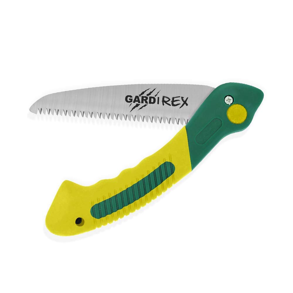 Gardi Rex Klappsäge - Handsäge - Astsäge Klappbar - Outdoor Säge für Grünes und Trockenes Holz - Bau