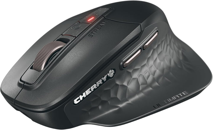 CHERRY Stream Mouse Ultimate, Kabellose Ergonomische Maus, Schwarz