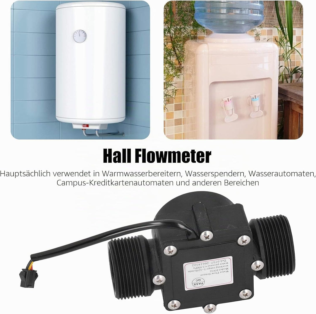 Wasserdurchflusssensor YF-DN32 G1.25in Brauchwasserdurchflussmesser, Rohrwasserdurchflussmesserzähle